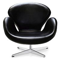 кресло swan chair черное в Саранске