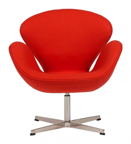 кресло swan chair кашемир красное в Саранске
