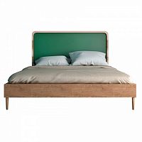 кровать деревянная двуспальная 180х200 зеленая ellipse в Саранске
