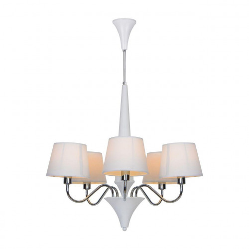 подвесная люстра arte lamp a1528lm-5wh белая в Саранске