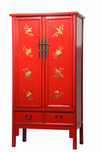 шкаф gudong красный с золотом в Саранске