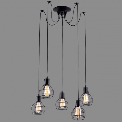 подвесная люстра arte lamp a1109sp-5bk в Саранске