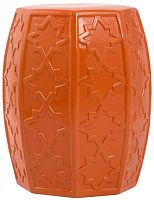 керамический столик-табурет garden stool оранжевый в Саранске