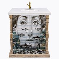 тумба с раковиной аквариум снег fornasetti в Саранске