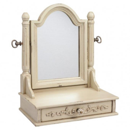 зеркало настольное с ящиком и креплением на шарнирах vanessa beige в Саранске