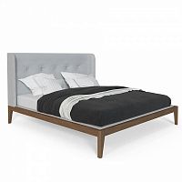 кровать полутораспальная 140x200 светло-серая fly soft new в Саранске