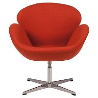 кресло swan chair красное в Саранске
