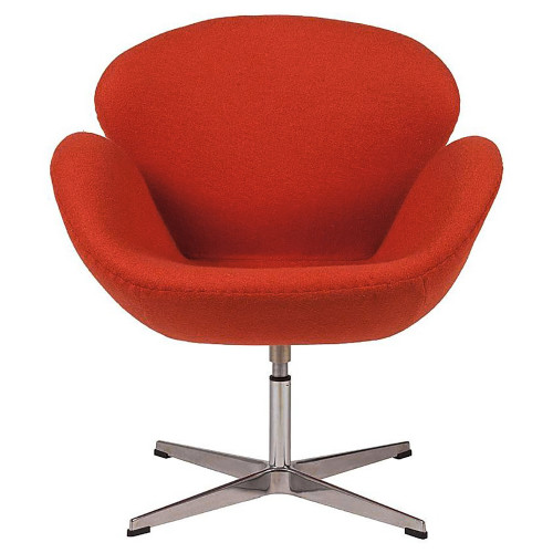 кресло swan chair красное в Саранске