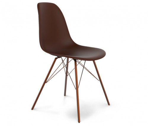 стул dsr коричневый s37 (eames style) в Саранске