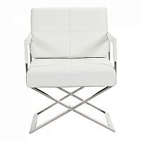 кресло aster x chair кожа белое в Саранске