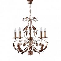 люстра 4962/5_v0580 от mm lampadari коричневая в Саранске