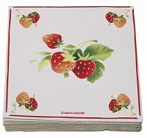 салфетки бумажные клубника comptoir de famille в Саранске