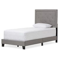 кровать paris linen upholstered gray 120х200 в Саранске