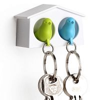 держатель+брелок для ключей двойной mini sparrow зеленый-голубой в Саранске