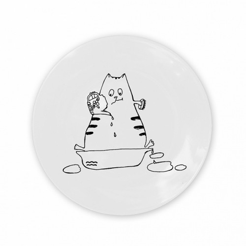 тарелка кот-водолей в Саранске