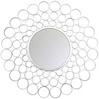 зеркало серебряное круглое в раме георгина в Саранске