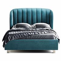 кровать двуспальная 160х200 бирюзовая tulip в Саранске