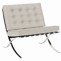 кресло barcelona chair молочное в Саранске