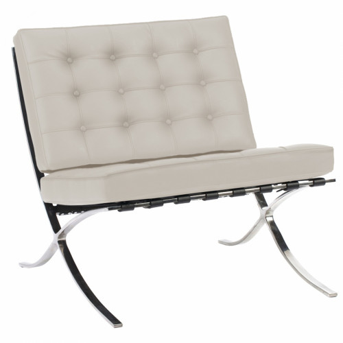 кресло barcelona chair молочное в Саранске