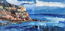 картина маслом утес у моря в Саранске