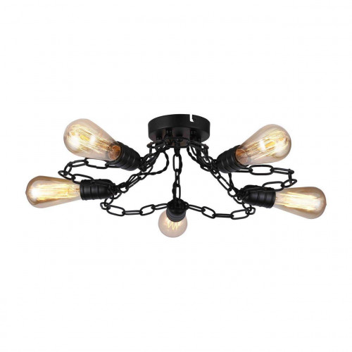 потолочная люстра arte lamp a9344pl-5bk в Саранске