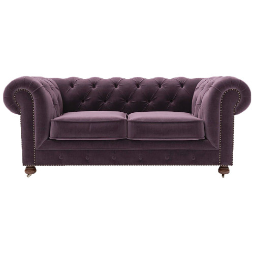диван chesterfield lux двухместный прямой фиолетовый в Саранске