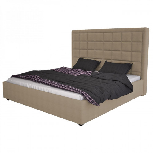 кровать двуспальная 180х200 коричнево-серая elizabeth в Саранске