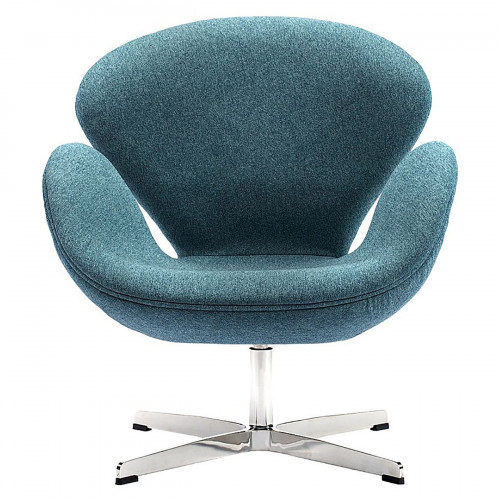 кресло swan chair сине-зеленое в Саранске