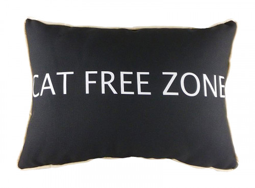 подушка с надписью cat free zone в Саранске