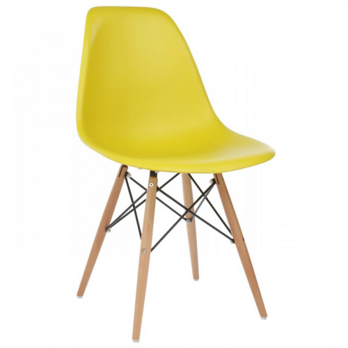 стул деревянный eames pc-015 yellow в Саранске