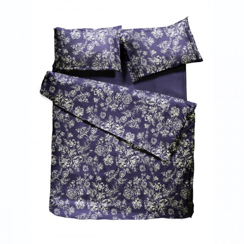 комплект постельного белья decoflux сатин евро peony indigo в Саранске