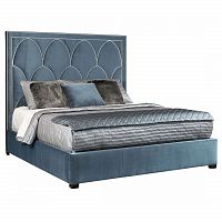 кровать двуспальная 180х200 голубая petals queen в Саранске