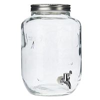 банка glass с крышкой и краном прозрачная в Саранске