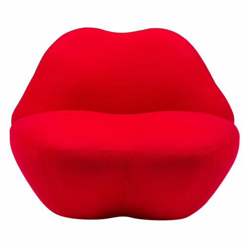 кресло губы heller kiss красный кашемир в Саранске