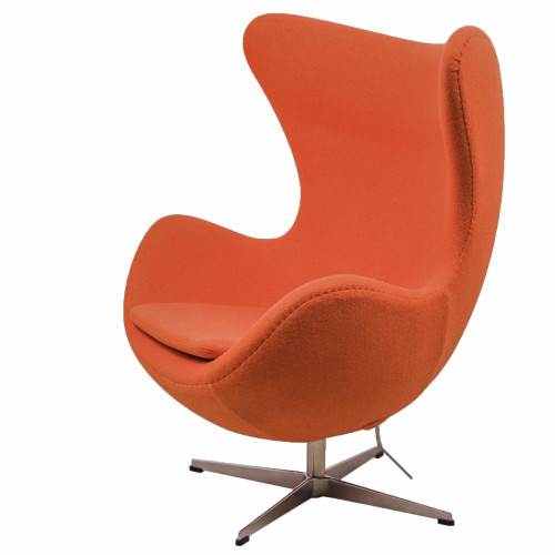 кресло egg chair кашемир оранжевое в Саранске