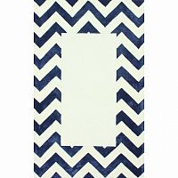 ковер zig zag синий с квадратом 120х180 в Саранске