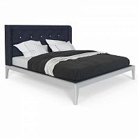 кровать двуспальная 160x200 темно-синяя fly soft new в Саранске