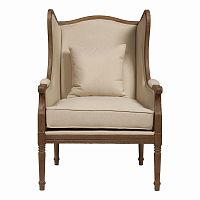 кресло мягкое с ушами бежевое cameron armchair в Саранске