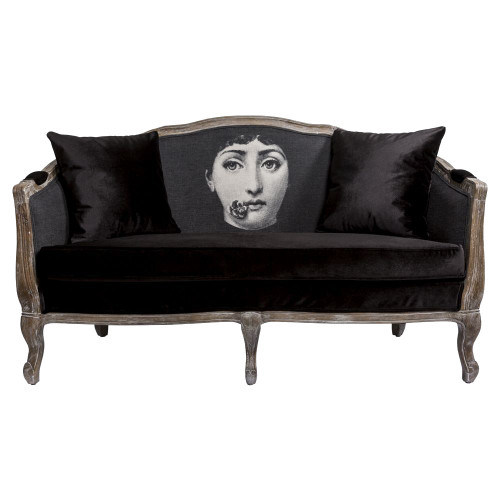 диван «комплимент» fornasetti прямой черный в Саранске