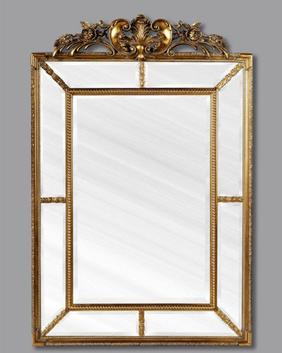 зеркало прямоугольное настенное золото ланкастер antique gold в Саранске