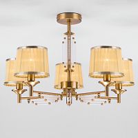 потолочная люстра eurosvet amalfi 60081/5 золотая бронза в Саранске
