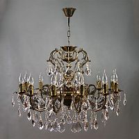 подвесная люстра ambiente alicante 8888/12 pb new leaf бронза в Саранске