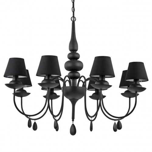 подвесная люстра ideal lux blanche sp8 nero в Саранске