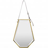 зеркало на ремне золотое шестиугольное 50х67 см в Саранске