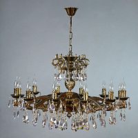 подвесная люстра ambiente leon 2128/12 pb tear drop бронза в Саранске