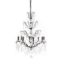 люстра maria theresa grande 8 lamps чёрная, прозрачная в Саранске