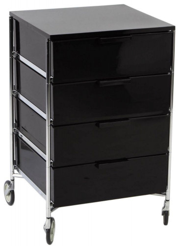 тумба на колесиках mobil 4 ящика черная в Саранске