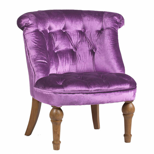кресло sophie tufted slipper chair лиловое в Саранске