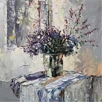 картина маслом сине-фиолетовый в Саранске