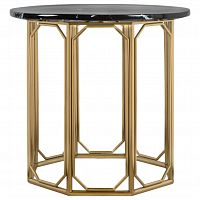 стол журнальный gold hc06 gloss черный, золотой в Саранске